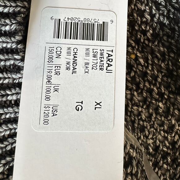 LOLE Heather Gray Cable Knit Sweater XL Cotton Oversized Boxy Chunky $120 NEW - Picture 8 of 8